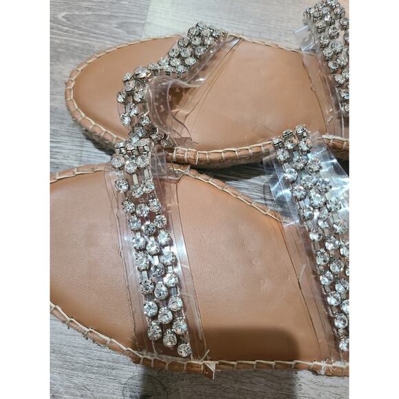 Steve Madden size 8.5 women's Zendaya silver espadrille style sandals - Picture 4 of 9